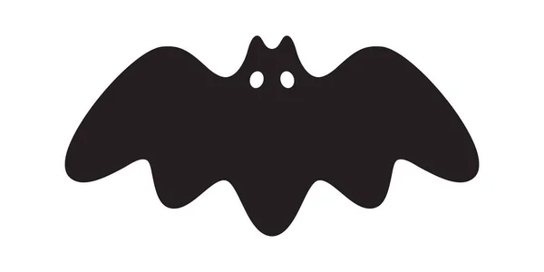 Chauve Souris Icône Vectorielle Logo Halloween Symbole Dracula Vampire Fantôme — Image vectorielle