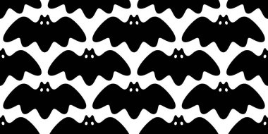 yarasa dikişsiz desen vektör Halloween Dracula Vampire hayalet karikatür illüstrasyon hediye sarın kağıt doodle siyah tasarım