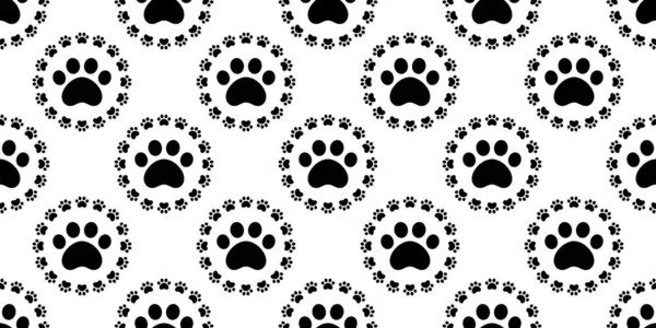 dog paw seamless pattern footprint vector french bulldog cartoon scarf isolated repeat wallpaper tile background doodle illustration design