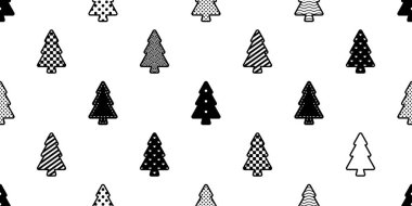 noel ağacı dikişsiz desen vektör kontrol polka nokta çizgili kalp ahşap orman eşarp izole karikatür kiremit duvar kağıdı tekrar arka plan illüstrasyon doodle tasarım