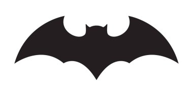 Yarasa vektör simgesi logosu Cadılar Bayramı karakteri hayalet illüstrasyon çizgi film sembolü grafiği