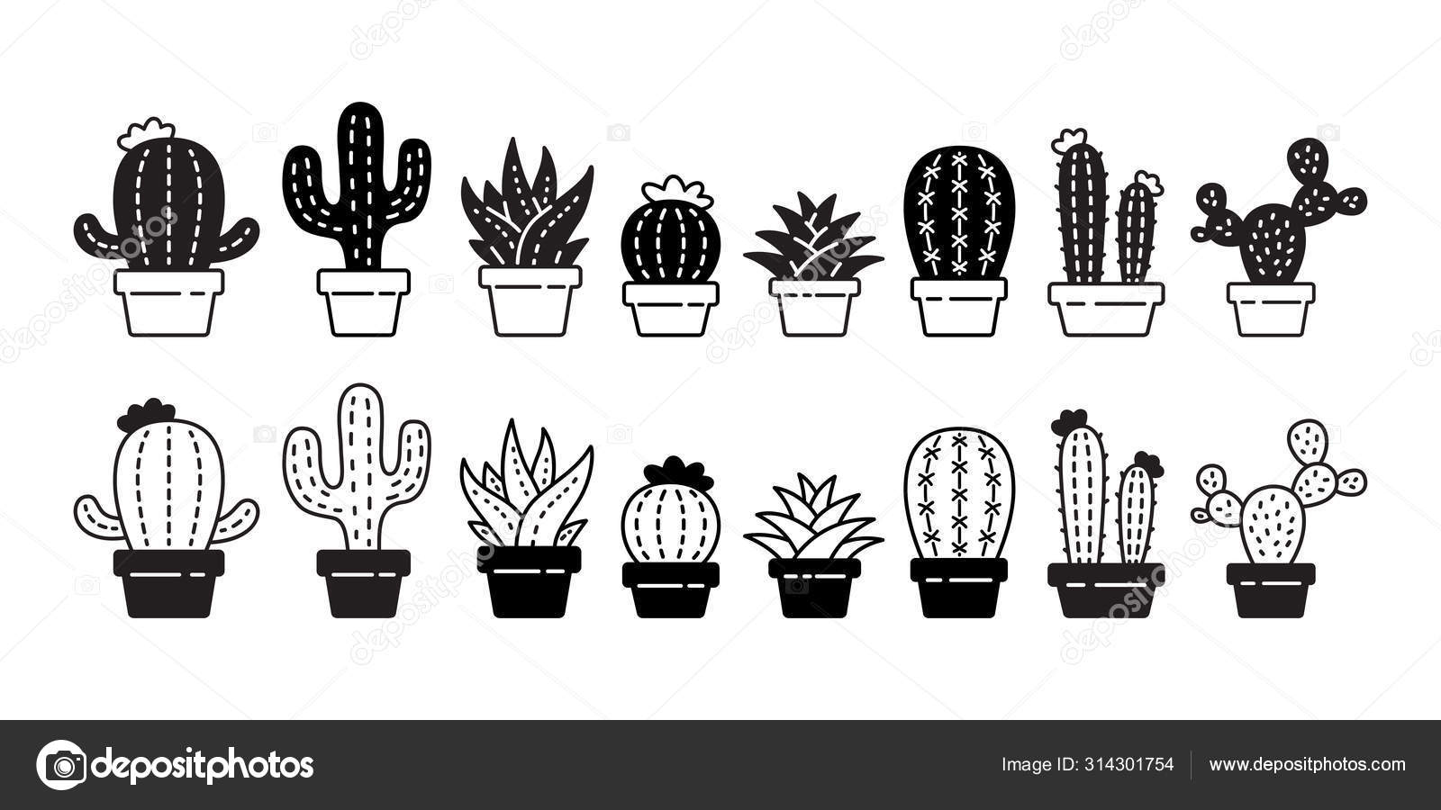 Icone Cactus, Download Grátis, Desenho, Vetor