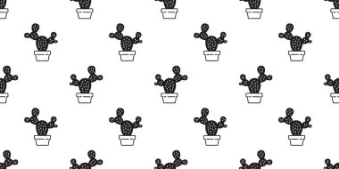 Kaktüs desensiz Desert Botanica çiçek bahçesi eşarp yalıtılmış karo arka plan Duvar kağıdı çizim tasarımı