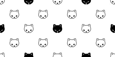 kedi desensiz kedi yavrusu yüz baş vektör calico hayvan eşarbı izole arka plan karikatür karton duvar kâğıdı çizim beyaz tasarım