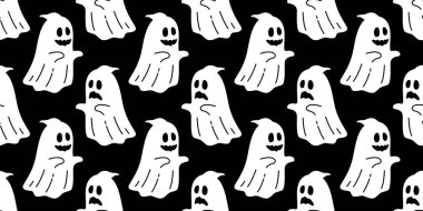 Hayalet desensiz Cadılar Bayramı hayalet eşarbı tecrit edilmiş Duvar kağıdı döşeme arka plan şeytan çizgi film çizimi karalama hediye paketi kağıt kaplama siyah tasarım