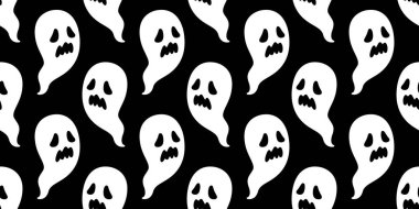 Hayalet desensiz Cadılar Bayramı hayalet vektör eşarbı tecrit edilmiş Duvar kağıdı döşeme arka plan şeytan karikatür çizim çizim hediye kağıdı ambalaj kağıdı siyah tasarım