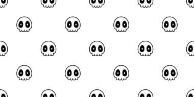 kafatası desensiz Cadılar Bayramı çapraz kemikleri korsan vektör sembolü hayalet eşarp izole tekrar duvar kağıdı karo arka plan karikatür çizim tasarımı