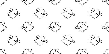 Hayalet desensiz Cadılar Bayramı karikatür vektörü yarasa kanadı fayans arka plan Duvar kağıdı eşarbı izole edilmiş şeytan karalama hediye paketi kağıt tasarımı