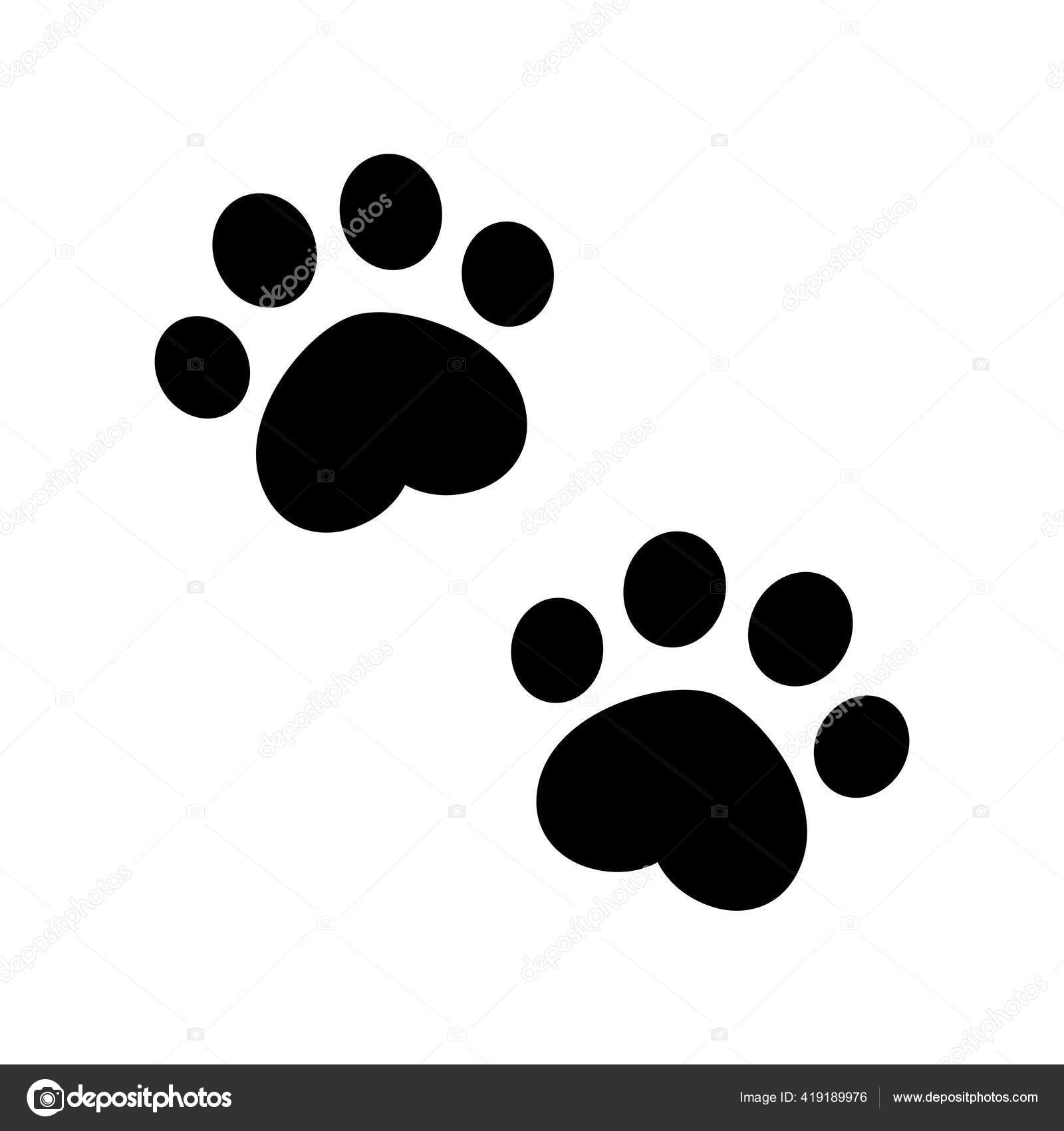 Image vectorielle Chien Patte Vecteur Empreinte Icône Coeur Français  Bulldog Chat Personnage par ©CNuisin - 419189976, image size:1600x1700