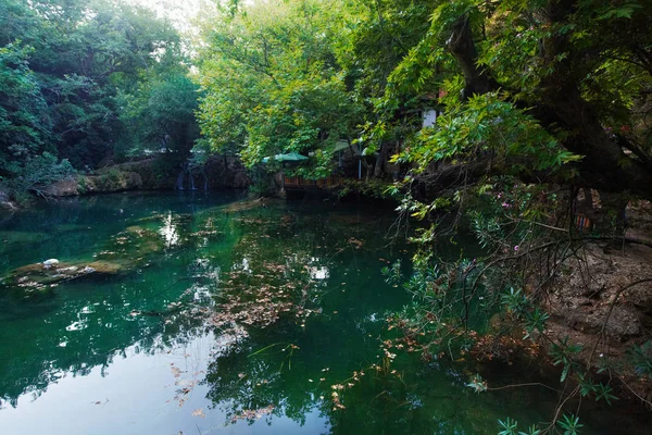 Kursunlu Waterval Park Antalya Turkije Prachtige Faterfall Boszicht — Stockfoto