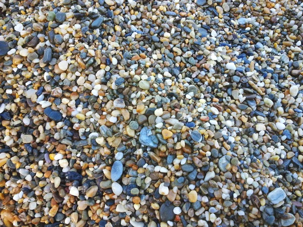 Kerikil Berwarna Pada Tekstur Pantai — Stok Foto