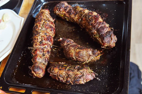 Izgara et rulo iplerle bağlı