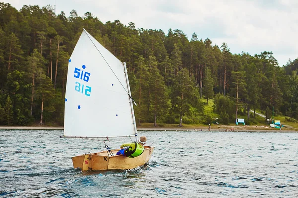 Segeltraining Yachtsport Kinder See — Stockfoto