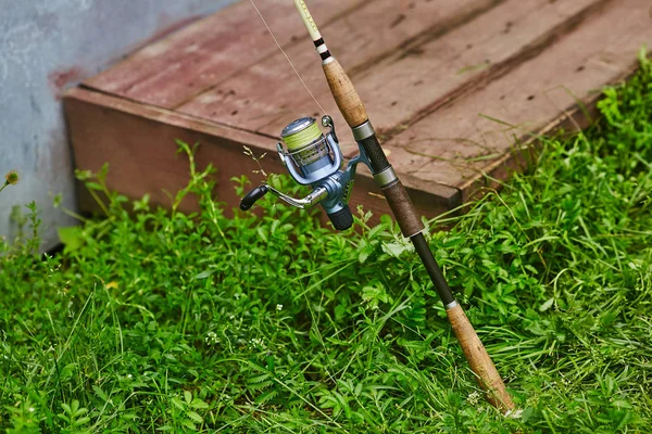 Spin Vissen Paal Detail — Stockfoto