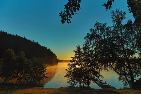 Morning Fog North Lake — Stock Photo, Image