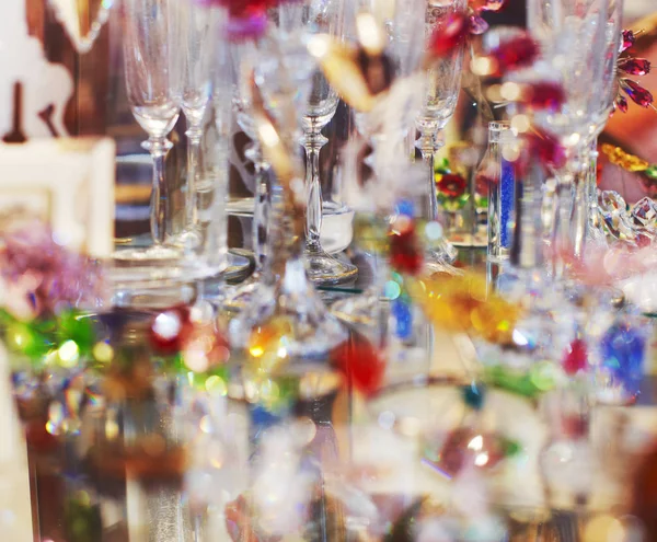 Karışık gözlük ayrıntılar bulanık cam renkli kavramı arka plan