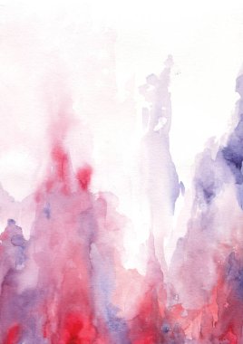 Soyut kırmızı suluboya dokusu. Tasarım için kırmızı ve mor yüksek çözünürlüklü arka plan. Metinleriniz, dokularınız, sanat eserleriniz ya da cilt ürünleriniz için boş bir yer var.