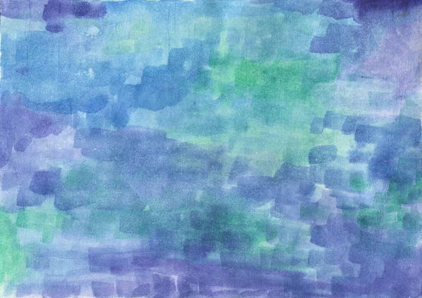 Blue Green Watercolor Texture Oil Painted High Resolution Background Design — Stock Photo, Image