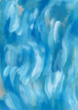 Tasarım için mavi soyut suluboya dokusu. Yağlı boya yüksek çözünürlüklü dikişsiz doku. Metin, doku tasarımı, sanat çalışması veya ürün için boş bir yer var.