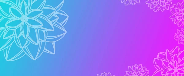Koyu pembe, mavi vektör, çiçekli modern arkaplan. Gradyan tasarımlı, soyut, ışıltılı çizimler. Web siteniz için bulanık tasarım.
