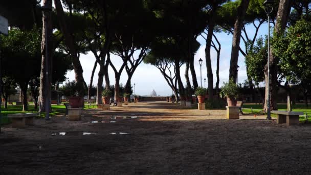 Ruelle près du Jardin Orange, Rome, Italie Giardino degli Aranci, journée d'hiver 
