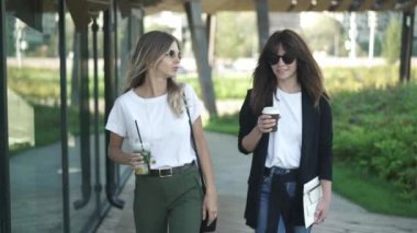 Yaz Park'ta yürüyordunuz eğilimleri tartışmak iki genç ve akıllı bir şekilde blogcular