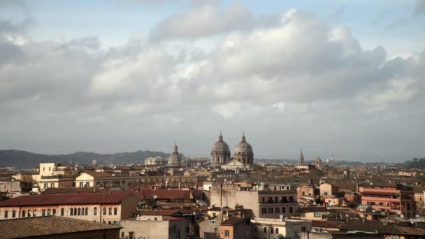 Timelapse av Rom se. Saint Pauls Cathedral på sommartid. Italien, 2018 — Stockvideo