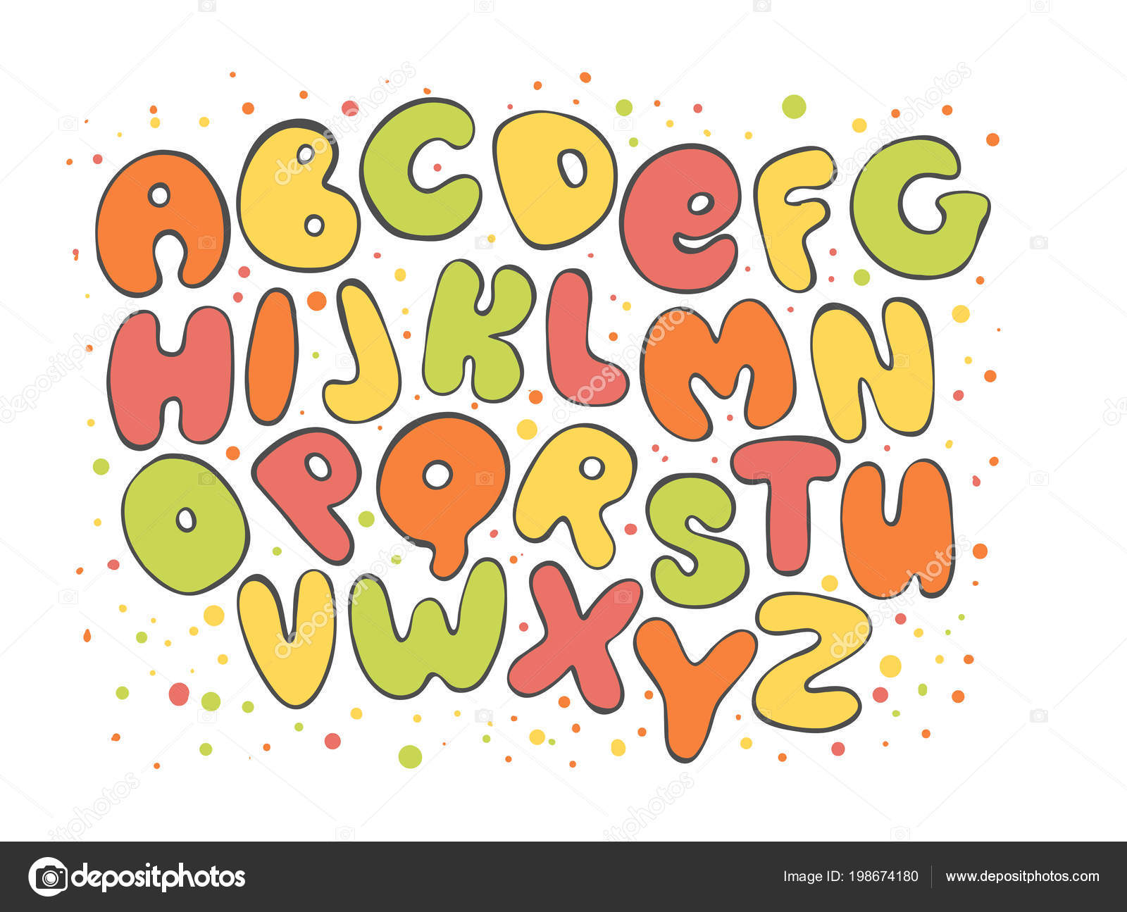 Abc bright english alphabet. Colorful Letter. Cartoon kids font for design Stock Vector Image by ©LiliiaKyrylenko #198674180 Abc bright english alphabet. Colorful Letter. Cartoon kids font for design Stock Vector Image by ©LiliiaKyrylenko #198674180