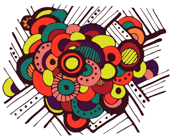 Bright Abstract Background Fun Circles Illustration — Stock Photo, Image