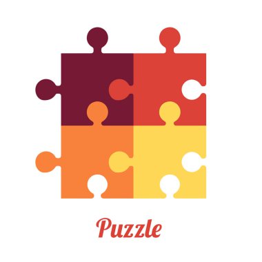 Dört katlı boz. Akıllı logo ve mantık sembolü. 