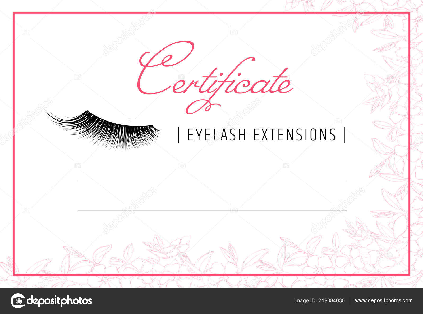 Diploma eyelash extensions. Makeup certificate template. beauty With Regard To Fake Diploma Certificate Template