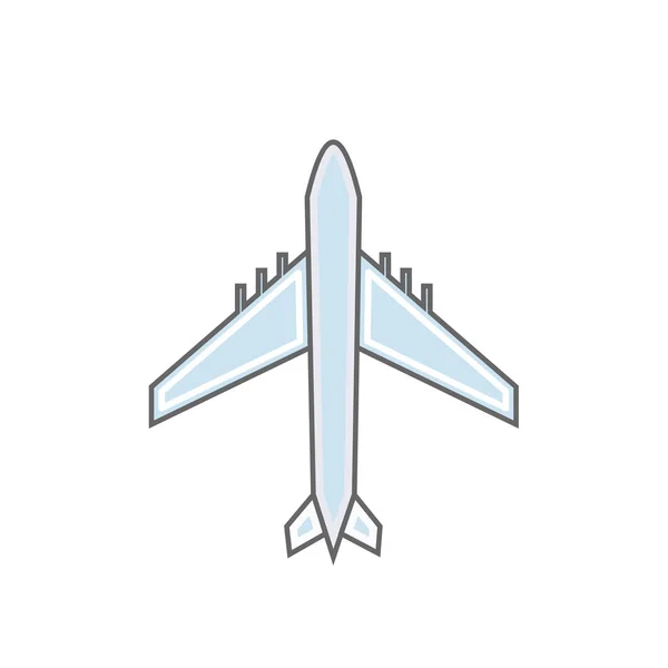 Ikonen Flygplan Symbolen Flygbolaget Eller Resor Företag Vektor — Stock vektor
