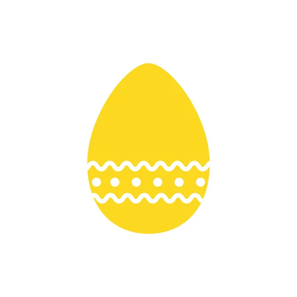 Easter Egg Patterns Isolated White Illustration — Stock Vector