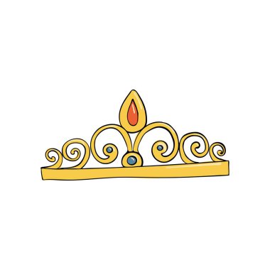 taç mücevher ve Prenses veya Kraliçe için elmas ile. Otorite sembolü. Kral asası. Başarı ve nişanlar ifade eden simgesi.