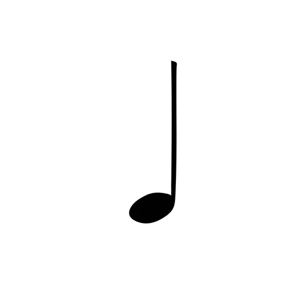 Noten. Ikone isoliert. Symbol der Melodie — Stockvektor