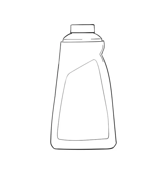 Liquide Vaisselle Vector Bouteille Lave Vaisselle Cuisine Produits Chimiques Ménagers — Image vectorielle