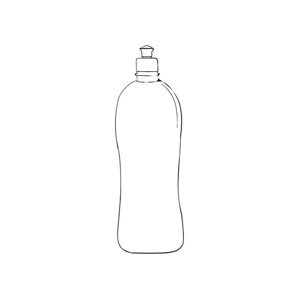 Liquide Vaisselle Vector Bouteille Lave Vaisselle Cuisine Produits Chimiques Ménagers — Image vectorielle
