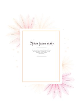 Çiçek tasarım şablonu. Çiçek x-ışını etkisi. Tebrik kartı ot reklam afişi