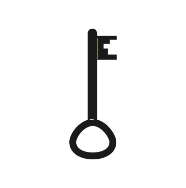 Anahtar izole simge. Morgantage sembolü. İzole vektör nesnesi