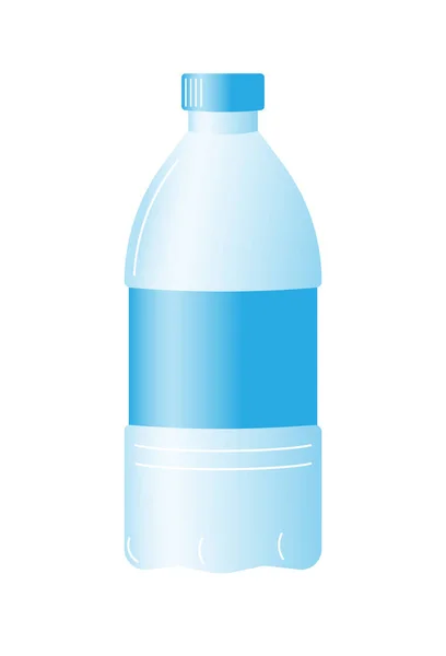 Ikon botol plastik. Mengurutkan dan mendaur ulang sampah - Stok Vektor