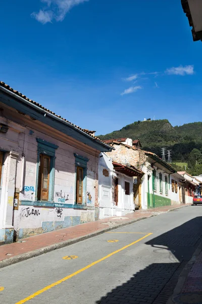Casas Típicas Barrio Candelaria Bogotá Colombia — Foto de Stock