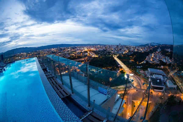 BUCARAMANGA, COLOMBIA - MAY 2: Early evening city view from the Holiday Inn on May 2, 2016 in Bucaramanga, Colombia.