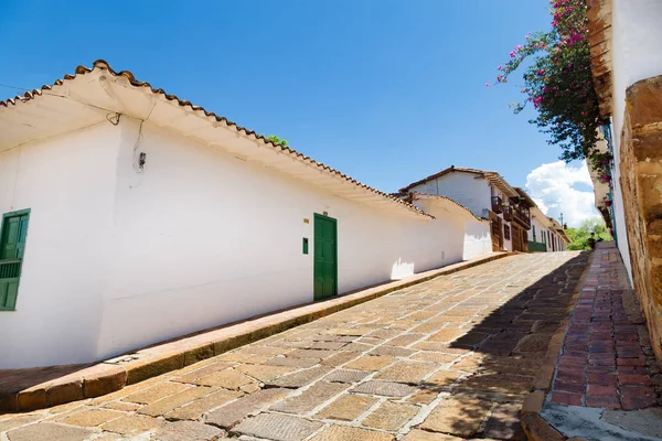 Vista Una Empinada Colina Ciudad Colonial Barichara Colomiba — Foto de Stock