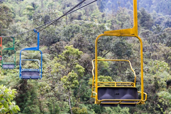 Sífelvonó Recinto Del Still Gondolkodás Természetvédelmi Terület Közelében Manizales Kolumbia — Stock Fotó