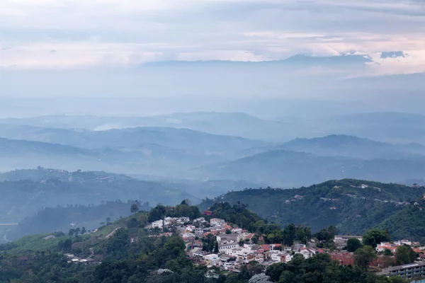 Późne Popołudnie Widok Obszaru Poza Manizales Colombia — Zdjęcie stockowe