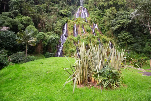 Cascada Cerca Del Termal Santa Rosa Santa Rosa Cabal Colombia —  Fotos de Stock