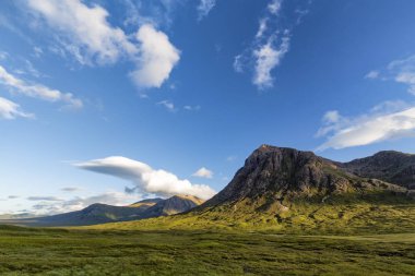 Buachaille Etive Mor İskoçya'da dramatik görünümü. 