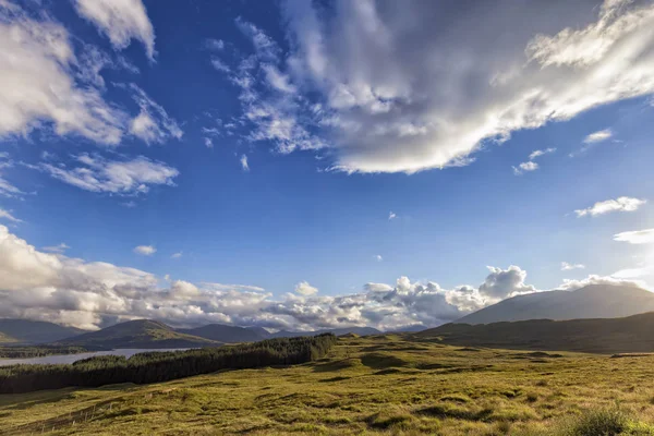 Loch Tulla Och Svarta Fästet Skotska Högländerna Storbritannien — Stockfoto