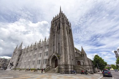 Marischal üniversite ve Gotik mimarisi Aberdeen, İngiltere. 