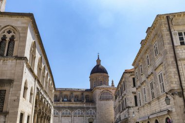 Hırvatistan Dubrovnik Katedrali manzarasını. 